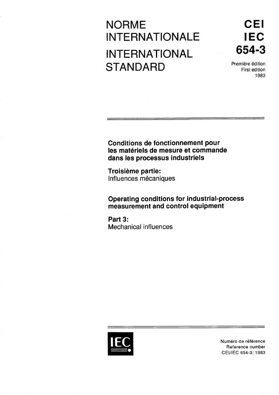 Cover IEC 60654-3:1983